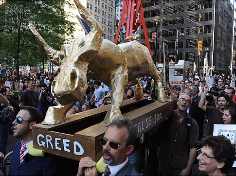 Wall Street Golden Calf Worship as GREED