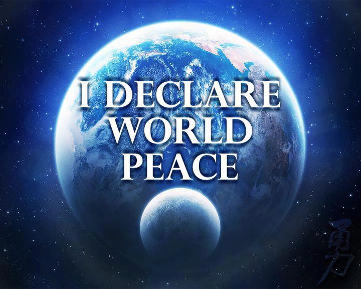 I declare world peace
