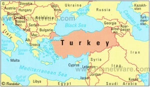 turkey and its neighbours map